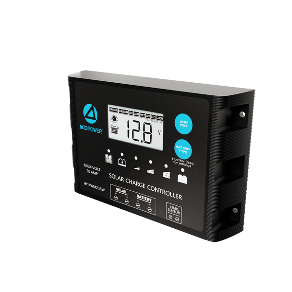 Waterproof ProteusX 20A PWM Solar Charge Controller with Alligator Clips and MC4 Connectors by ACOPOWER - Proud Libertarian - ACOPOWER