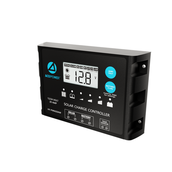 Waterproof ProteusX 20A PWM Solar Charge Controller with Alligator Clips and MC4 Connectors by ACOPOWER - Proud Libertarian - ACOPOWER