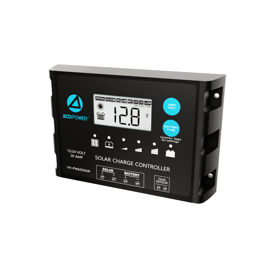 Waterproof ProteusX 20A PWM Solar Charge Controller with Alligator Clips and MC4 Connectors by ACOPOWER - Proud Libertarian - ACOPOWER