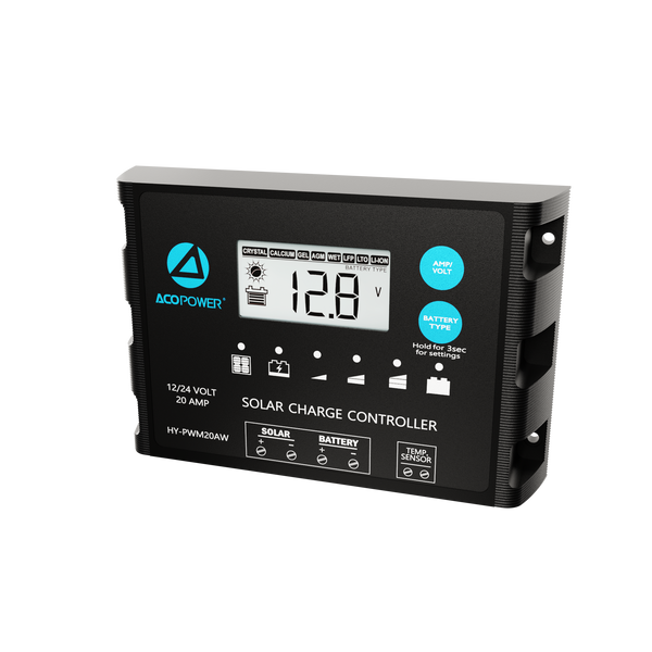 Waterproof ProteusX 20A PWM Solar Charge Controller with Alligator Clips and MC4 Connectors by ACOPOWER - Proud Libertarian - ACOPOWER