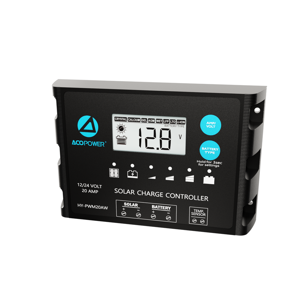 Waterproof ProteusX 20A PWM Solar Charge Controller with Alligator Clips and MC4 Connectors by ACOPOWER - Proud Libertarian - ACOPOWER