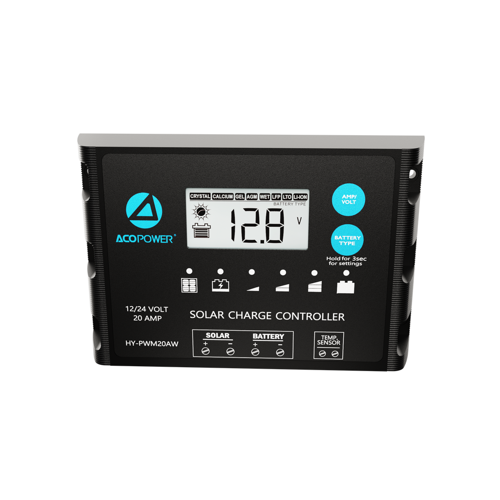 Waterproof ProteusX 20A PWM Solar Charge Controller with Alligator Clips and MC4 Connectors by ACOPOWER - Proud Libertarian - ACOPOWER