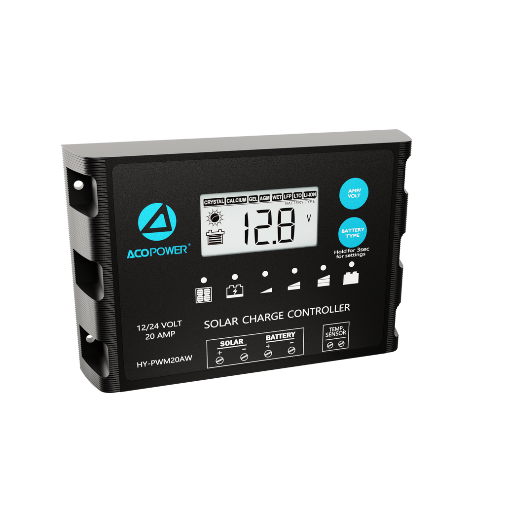 Waterproof ProteusX 20A PWM Solar Charge Controller with Alligator Clips and MC4 Connectors by ACOPOWER - Proud Libertarian - ACOPOWER