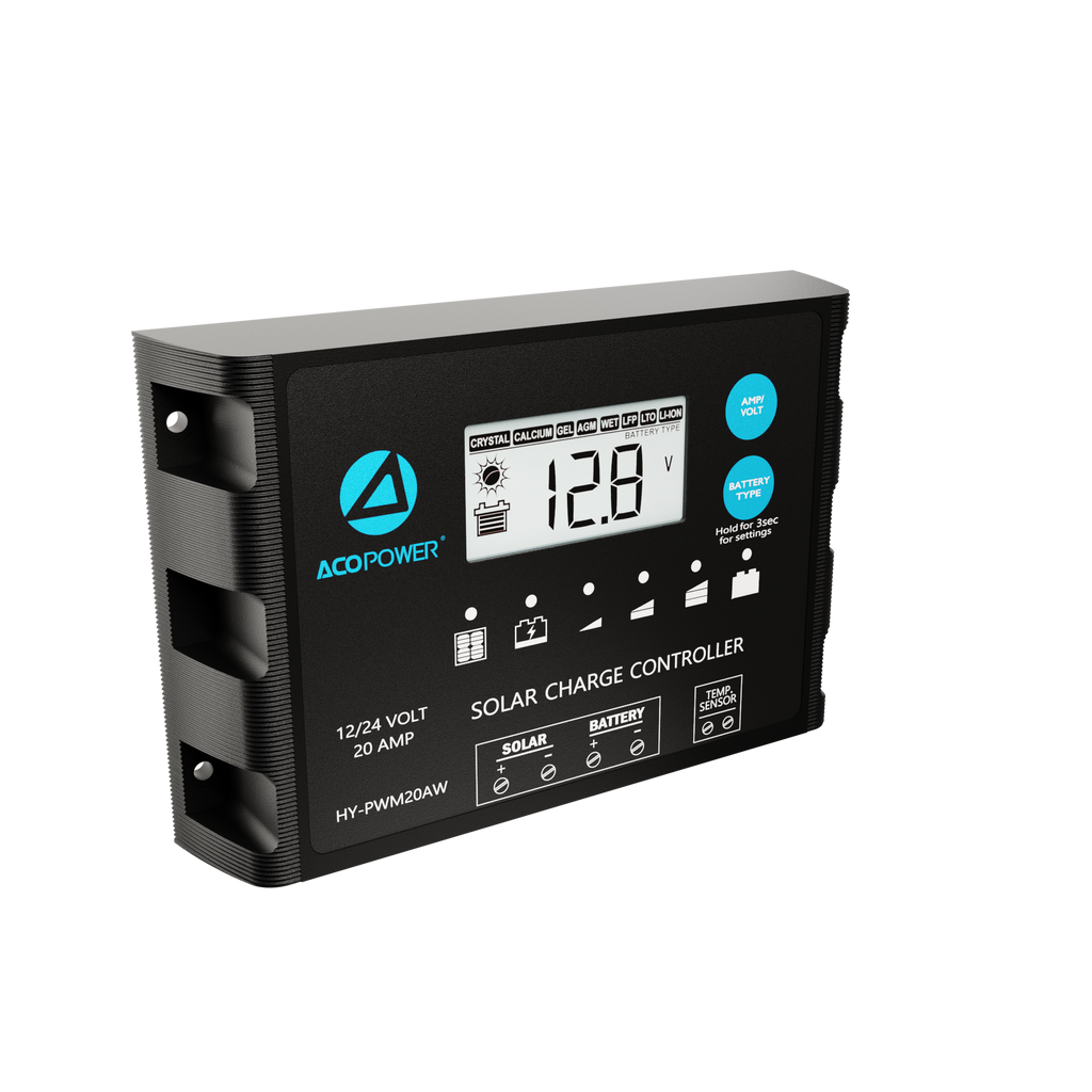 Waterproof ProteusX 20A PWM Solar Charge Controller with Alligator Clips and MC4 Connectors by ACOPOWER - Proud Libertarian - ACOPOWER