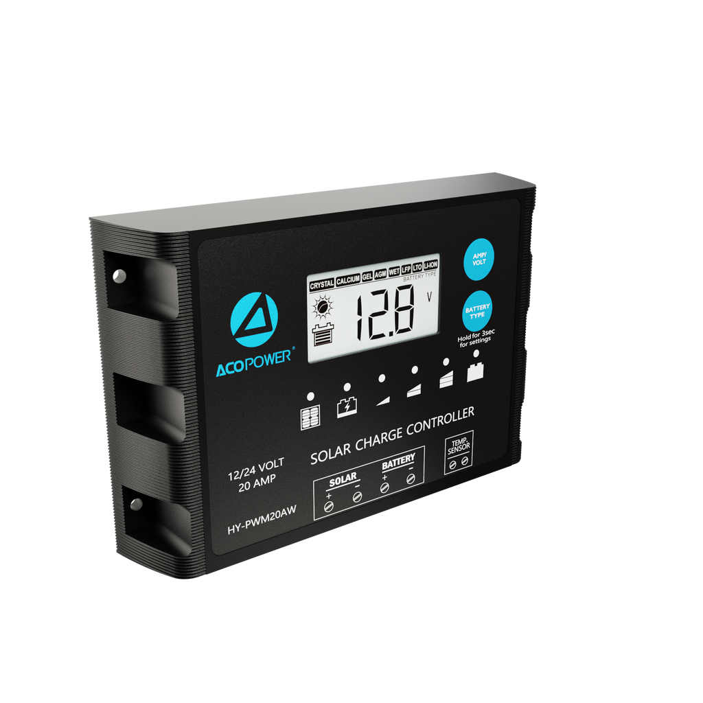 Waterproof ProteusX 20A PWM Solar Charge Controller with Alligator Clips and MC4 Connectors by ACOPOWER - Proud Libertarian - ACOPOWER