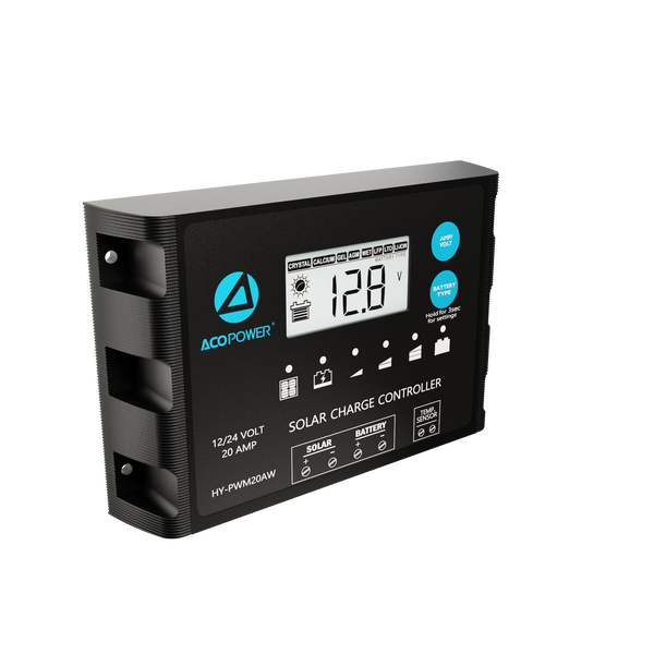 Waterproof ProteusX 20A PWM Solar Charge Controller with Alligator Clips and MC4 Connectors by ACOPOWER - Proud Libertarian - ACOPOWER
