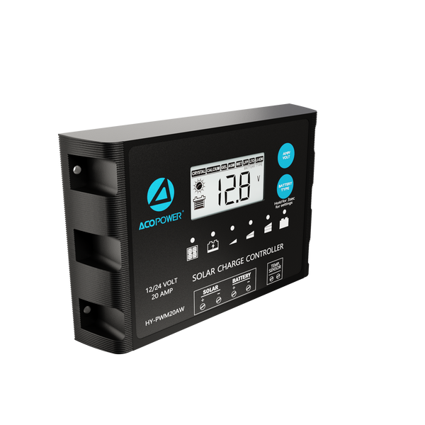 Waterproof ProteusX 20A PWM Solar Charge Controller with Alligator Clips and MC4 Connectors by ACOPOWER - Proud Libertarian - ACOPOWER