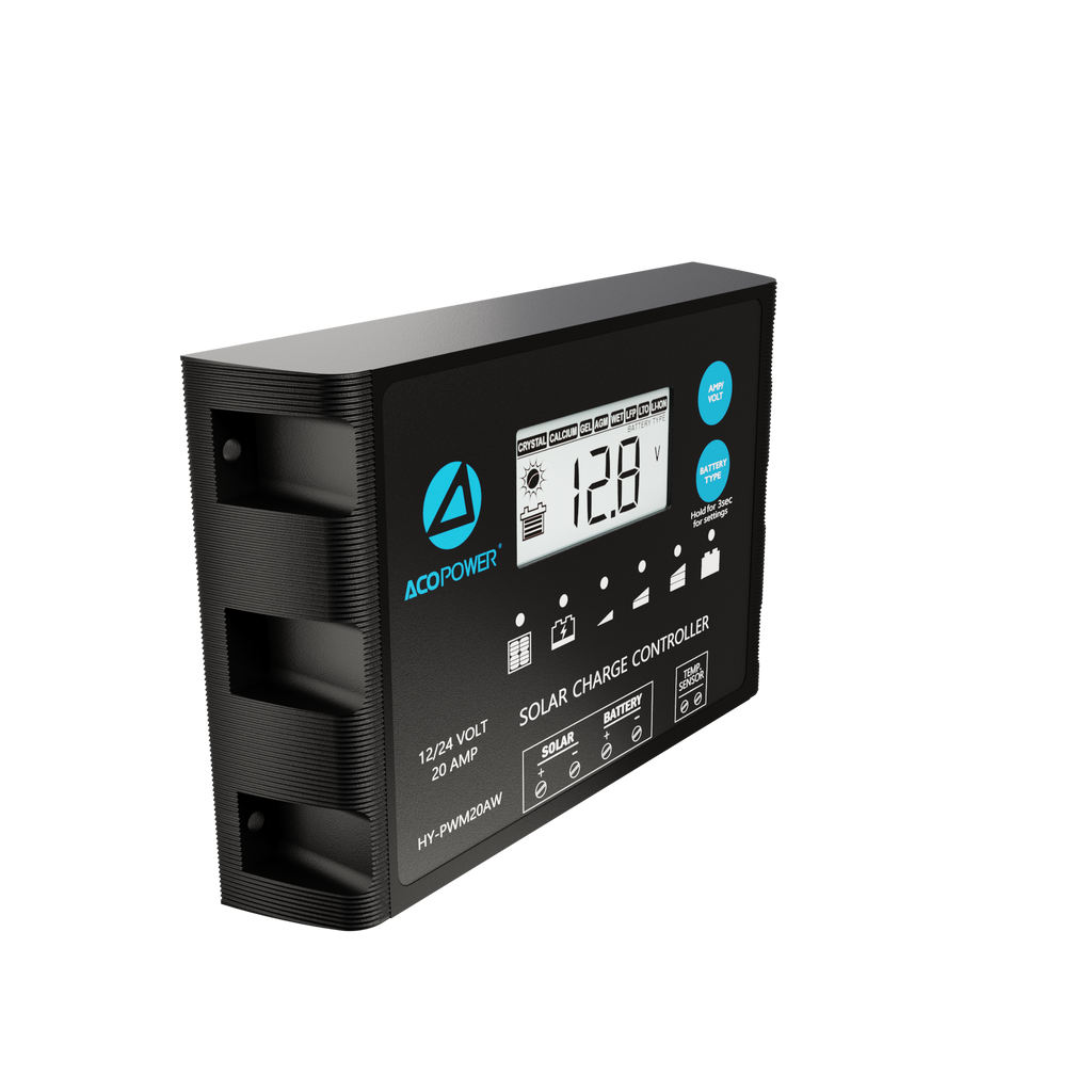 Waterproof ProteusX 20A PWM Solar Charge Controller with Alligator Clips and MC4 Connectors by ACOPOWER - Proud Libertarian - ACOPOWER