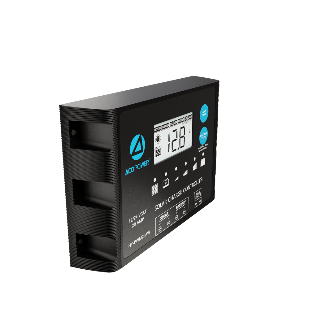 Waterproof ProteusX 20A PWM Solar Charge Controller with Alligator Clips and MC4 Connectors by ACOPOWER - Proud Libertarian - ACOPOWER