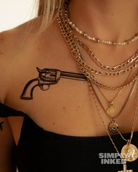 Revolver Tattoo by Simply Inked - Proud Libertarian - Simply Inked
