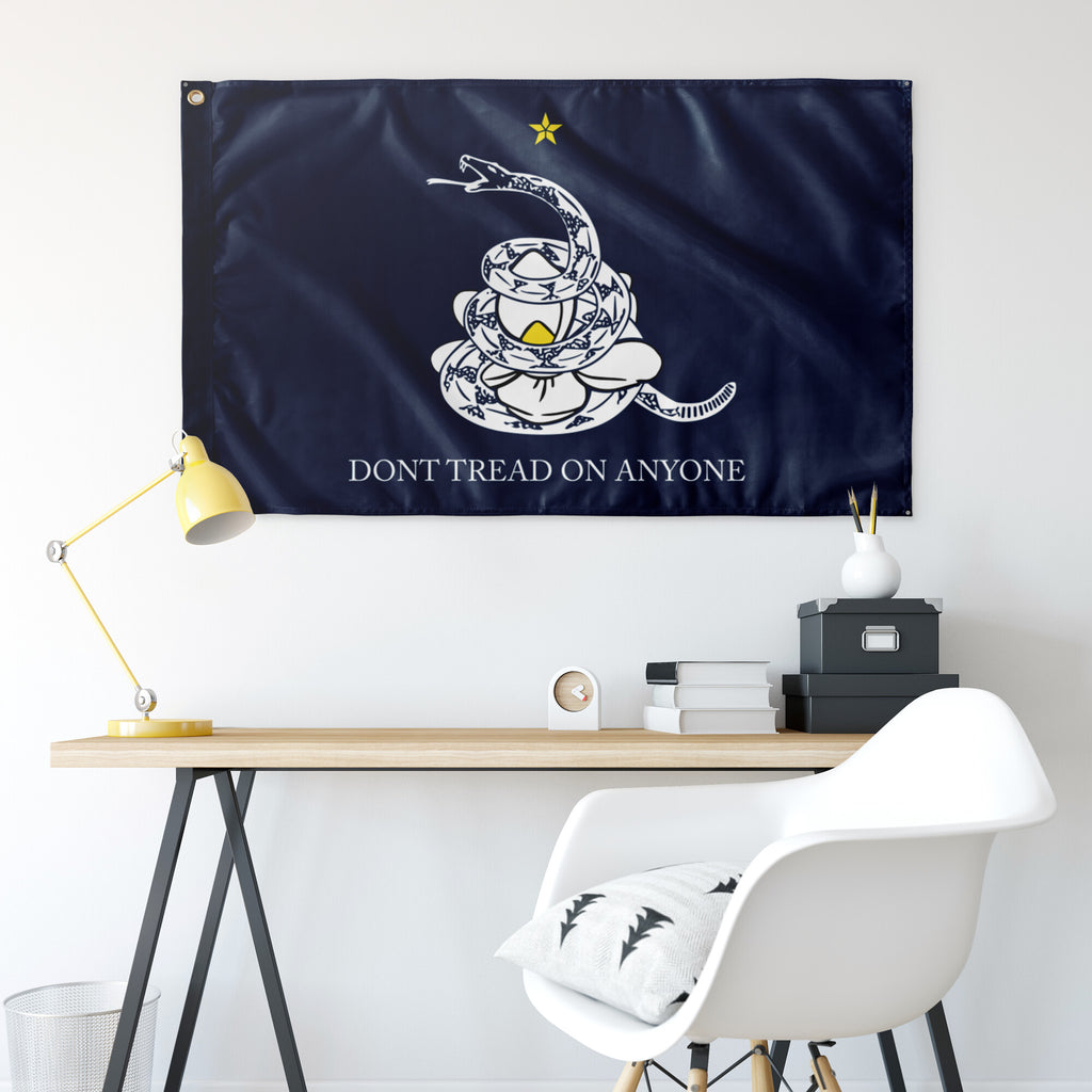 Don't Tread on Anyone Mississippi Liberty Flag - Single-Sided - Proud Libertarian - LP Mississippi
