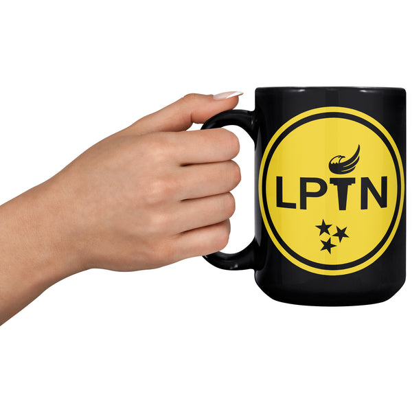 LPTN 15oz Black Mug - Proud Libertarian - Libertarian Party of Tennessee