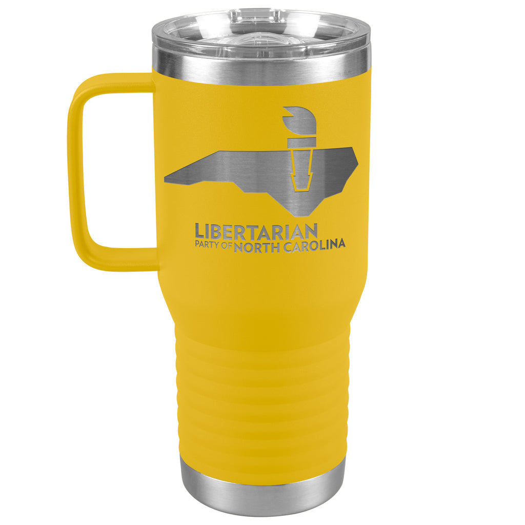 LPNC Insulated Tumbler - Proud Libertarian - Libertarian Party of North Carolina