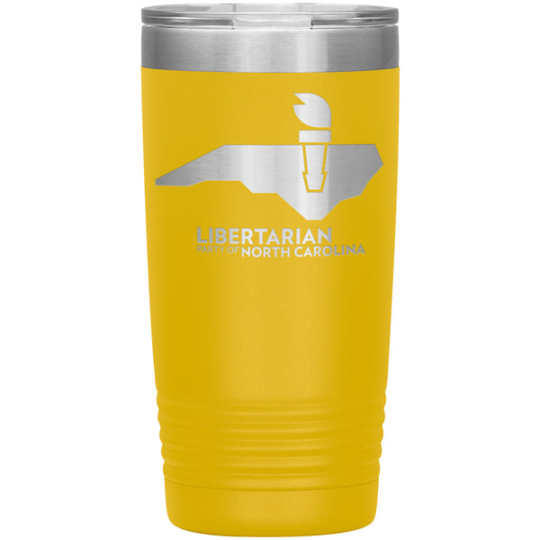 LPNC Insulated Tumbler - Proud Libertarian - Libertarian Party of North Carolina
