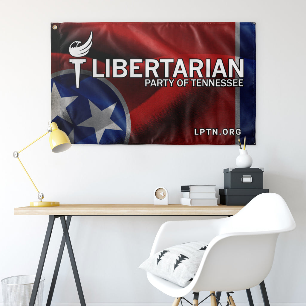 Libertarian Party of Tennessee Single-Sided Flag - Proud Libertarian - Libertarian Party of Tennessee