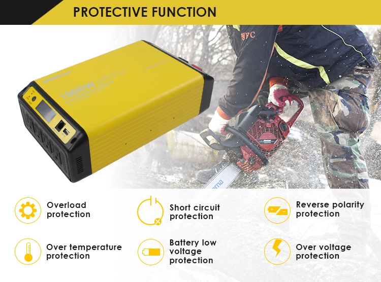 1500W Power Inverter 12VDC to 120VAC by ACOPOWER - Proud Libertarian - ACOPOWER