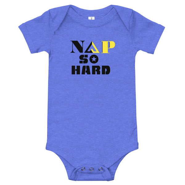 NAP SO HARD Baby short sleeve one piece - Proud Libertarian - Rachael Revolution