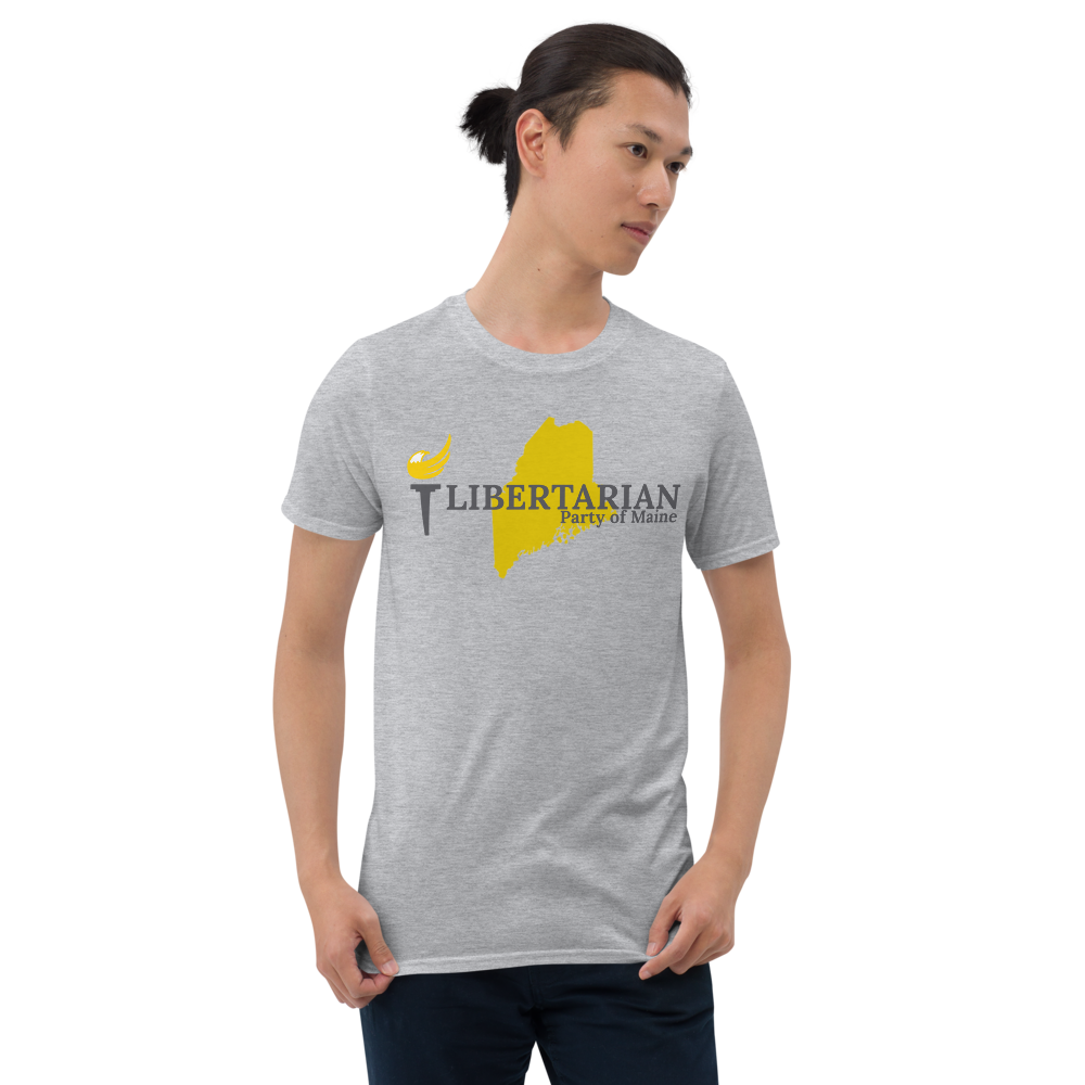 Libertarian Party of Maine Short-Sleeve Unisex T-Shirt - Proud Libertarian - Proud Libertarian