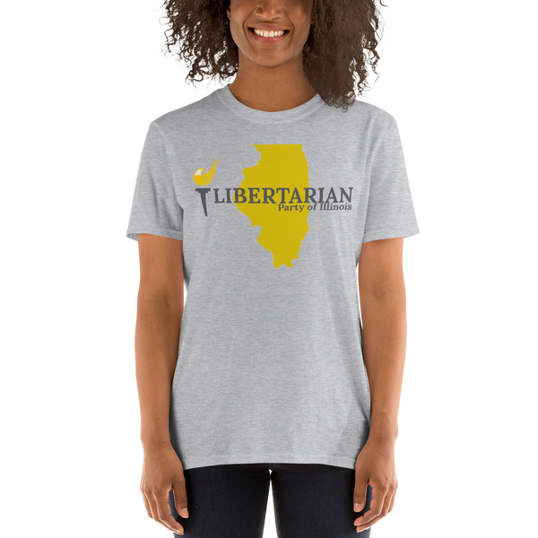 Libertarian Party of Illinois Short-Sleeve Unisex T-Shirt - Proud Libertarian - Proud Libertarian