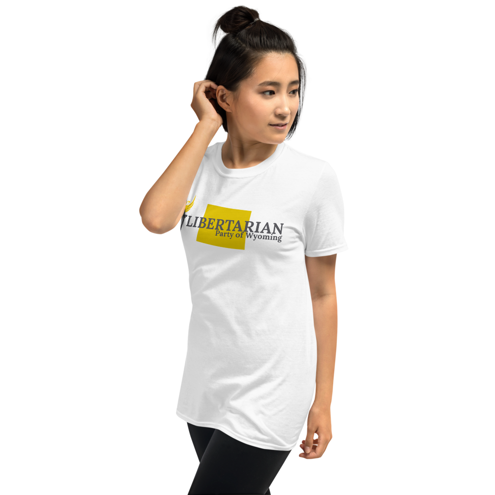 Libertarian Party of Wyoming Short-Sleeve Unisex T-Shirt - Proud Libertarian - Proud Libertarian