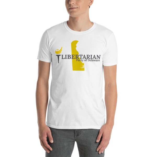 Libertarian Party of Delaware Short-Sleeve Unisex T-Shirt - Proud Libertarian - Proud Libertarian