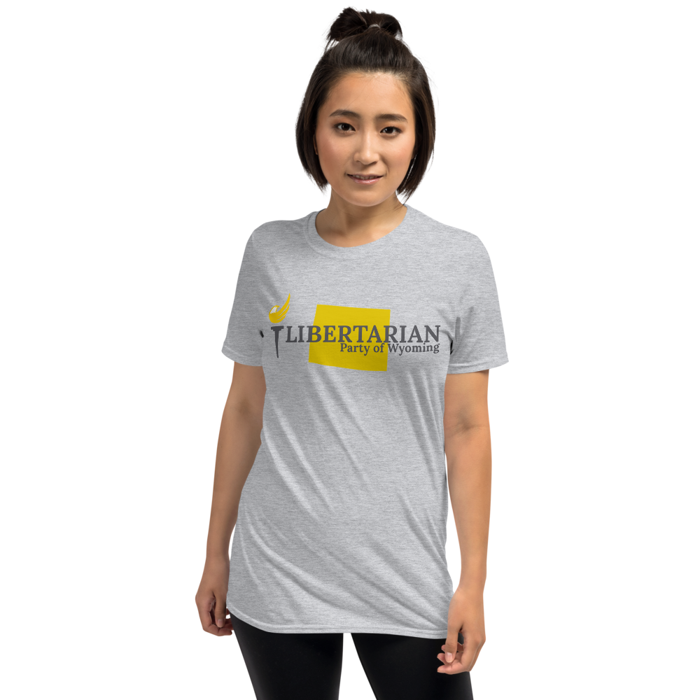 Libertarian Party of Wyoming Short-Sleeve Unisex T-Shirt - Proud Libertarian - Proud Libertarian
