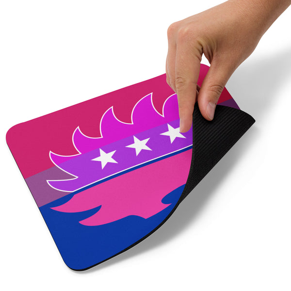 Libertarian Porcupine - LGBTQ - Bisexual Mouse pad - Proud Libertarian - Logik Reks