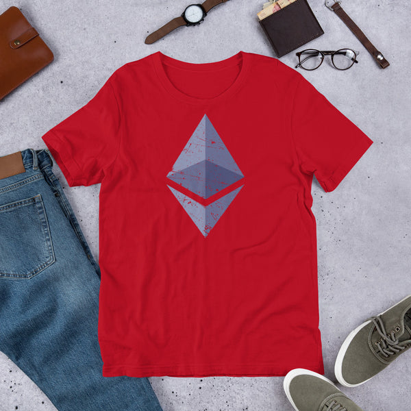 Ethereum Vintage Short-Sleeve Unisex T-Shirt - Proud Libertarian - Libertarian Frontier