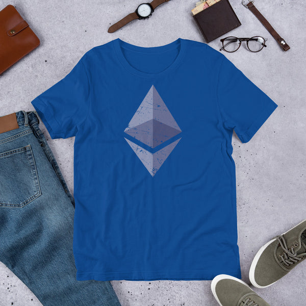 Ethereum Vintage Short-Sleeve Unisex T-Shirt - Proud Libertarian - Libertarian Frontier