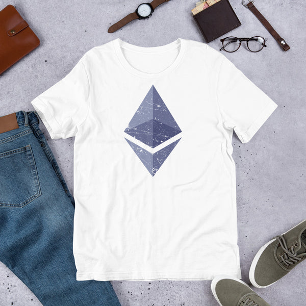 Ethereum Vintage Short-Sleeve Unisex T-Shirt - Proud Libertarian - Libertarian Frontier