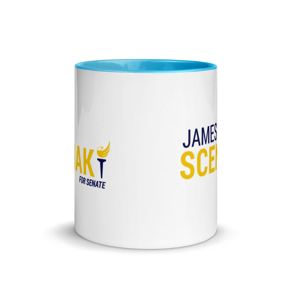 Sceniak for Senate Mug with Color Inside - Proud Libertarian - Sceniak for Senate