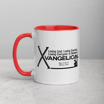 Xvangelical Mug with Color Inside - Proud Libertarian - Xvangelical