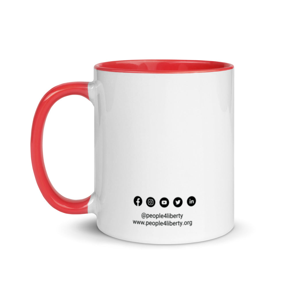 Liberty is Based Mug with Color Inside - Proud Libertarian - Proud Libertarian