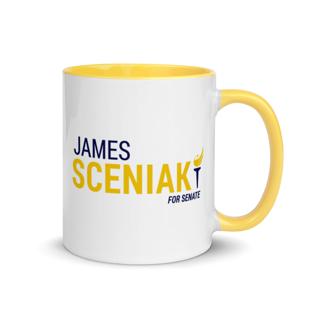 Sceniak for Senate Mug with Color Inside - Proud Libertarian - Sceniak for Senate