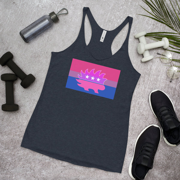 Libertarian Porcupine - LGBTQ - Racerback Tank - Proud Libertarian - Logik Reks