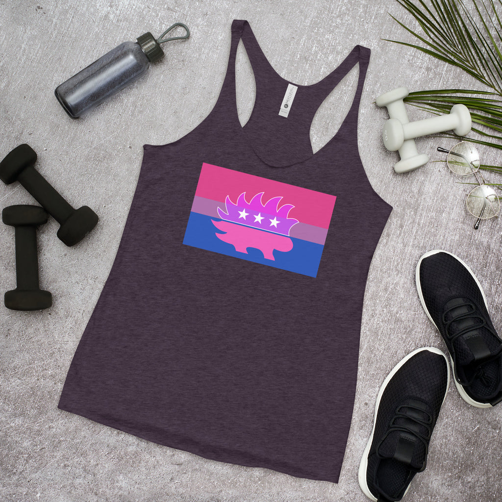 Libertarian Porcupine - LGBTQ - Racerback Tank - Proud Libertarian - Logik Reks