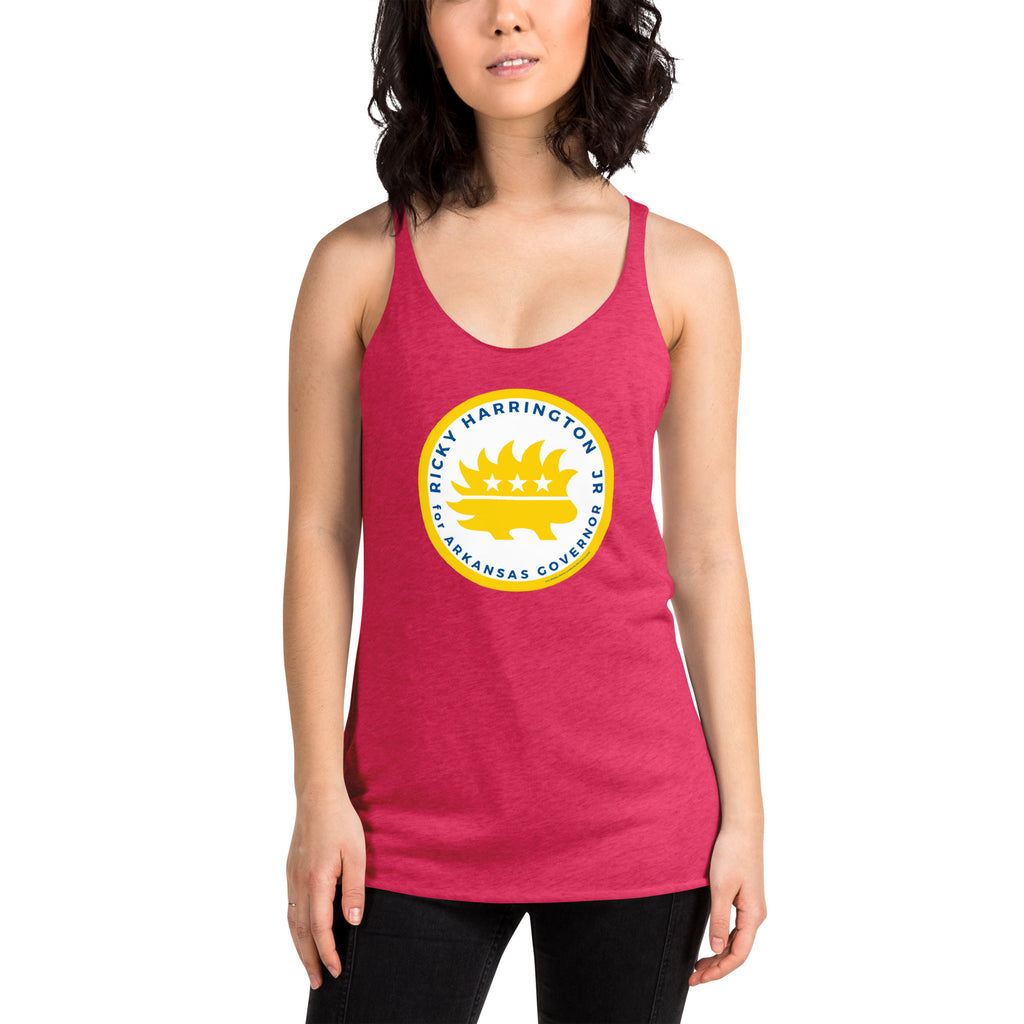 Ricky Harrington for Governor Arkansas Women's Racerback Tank - Proud Libertarian - Ricky Harrington